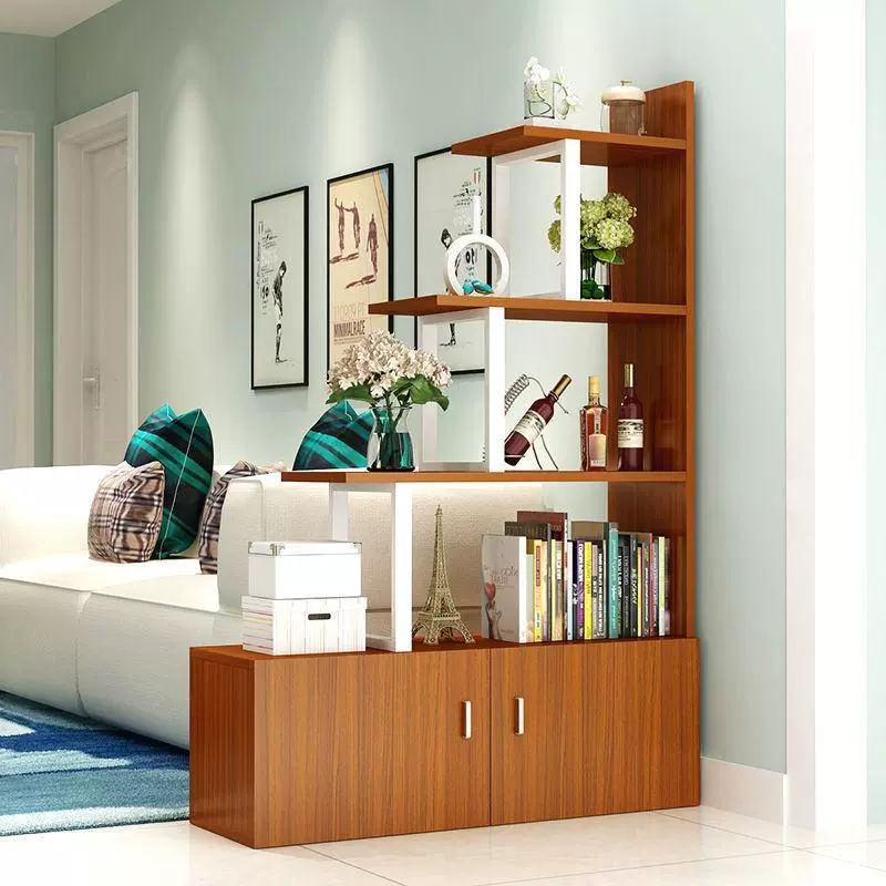 Гостиная, входной шкаф, диван, подставка для цветов, декоративный экран простой современный книжный шкаф, шкаф для обуви