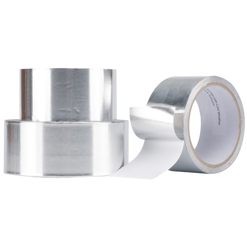 Con papel revestido, cinta de papel de aluminio, adhesivo termofusible, alta viscosidad, anti-envejecimiento, resistencia a altas temperaturas, estufa de cocina, cinta aislante impermeable y a prueba de aceite