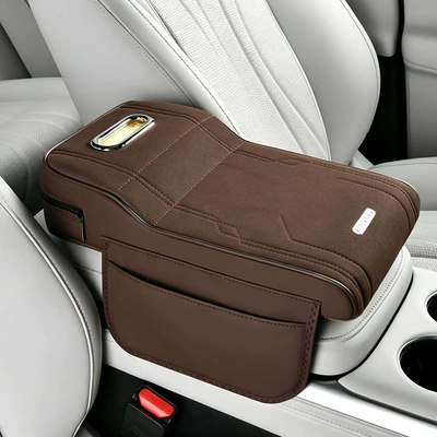 rest, tissue box, Armrest box pad - brown
