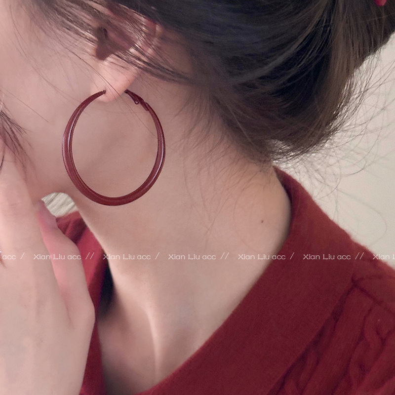 Large wine red 5cm