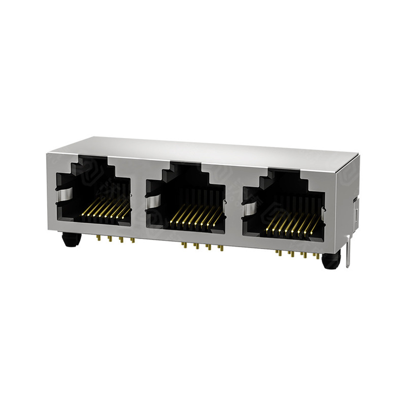 Rj45 Network Connector 56 Series 1X3 Four-Port Without Light or Springback Model Number Syt561388Gwa1Dy1006 Rj45 Network Connector 56 Series 1X3 Four-Port Without Light or Springback Model Number Syt561388Gwa1Dy1006