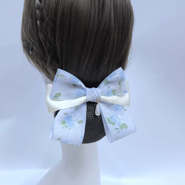 Hairnet for Nurses, Professional Office Workers, Restaurant Staff, Flight Attendants, with Bowknot