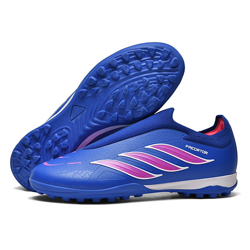 Nuevos zapatos de fútbol transfronterizos de alto bajo para hombres y mujeres juveniles deportes al aire libre zapatos de fútbol de entrenamiento de competición profesional