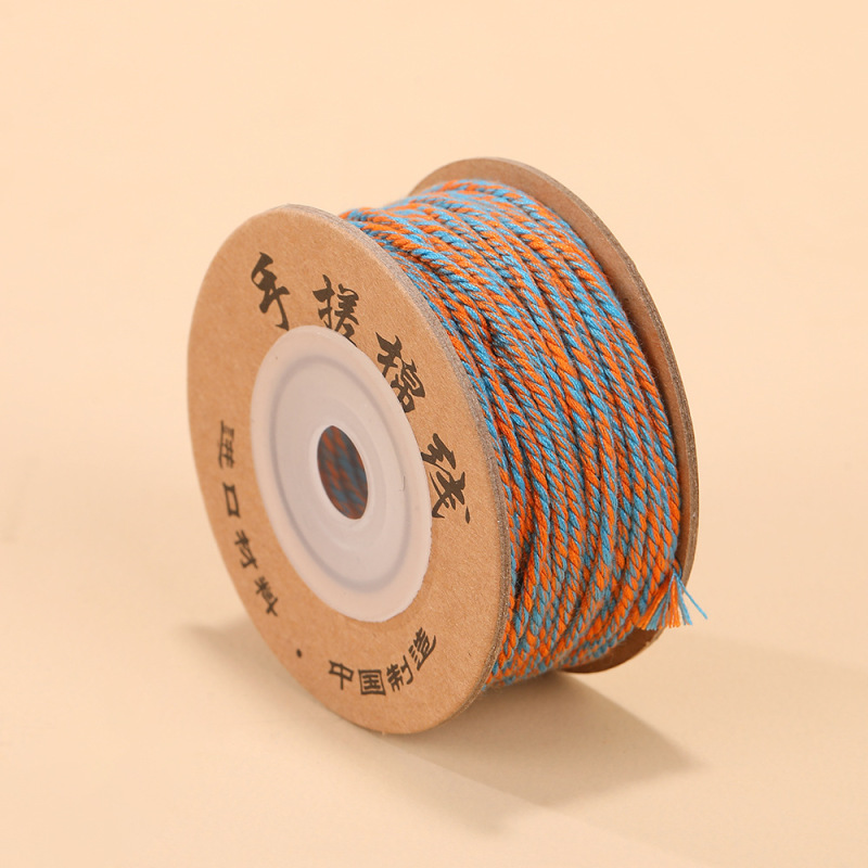 メーカーのチベット手巻き綿ロープ編みロープ DIY 文具ブレスレットネックレスジュエリーロープ手巻き綿糸巻きロープ|undefined