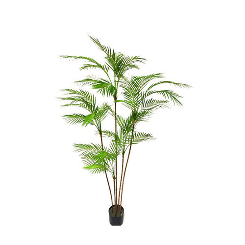 Artificial Areca Palm Plant Pot Plant Mini Areca Palm Bonsai with Pot Artificial Plant for Living Room Areca Palm Artificial Plant Landscape