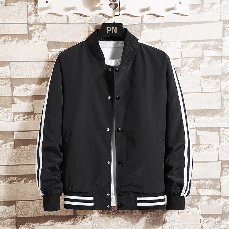 Giacca uomo autunno stile baseball casual con collo alla coreana_voghion.com
