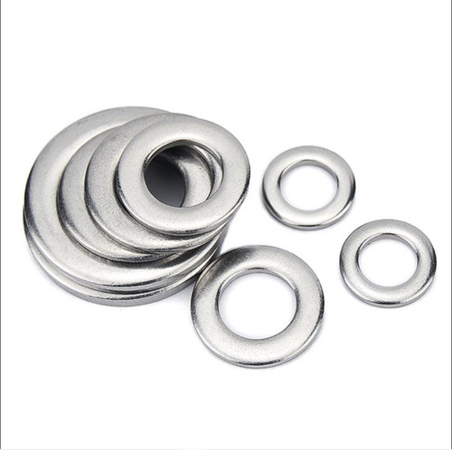 Supply 304 stainless steel flat washers metal washers ultra-thin flat washers electroplated white treatment factory wholesale