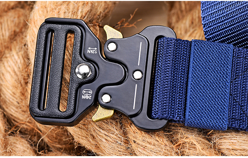 Sınır Ötesi Özel Cobra Taktik Kemeri Outdoor İş Kıyafeti Asker Eğitimi Toka Tuval Yapay Nylon Kayış Erkek Örgülü Pantolon Kayışı