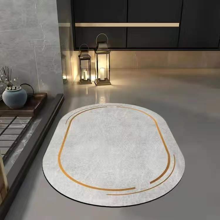 Wash-free Bathroom Floor Mat Household Imitation Diatom Mud Non-slip Foot Mat Simple Bathroom Carpet Bathroom Door Absorbent Mat
