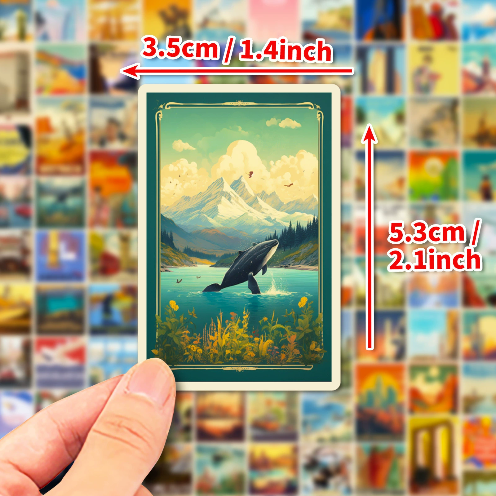 Poster, sticker, 100 pieces, Aliexpress