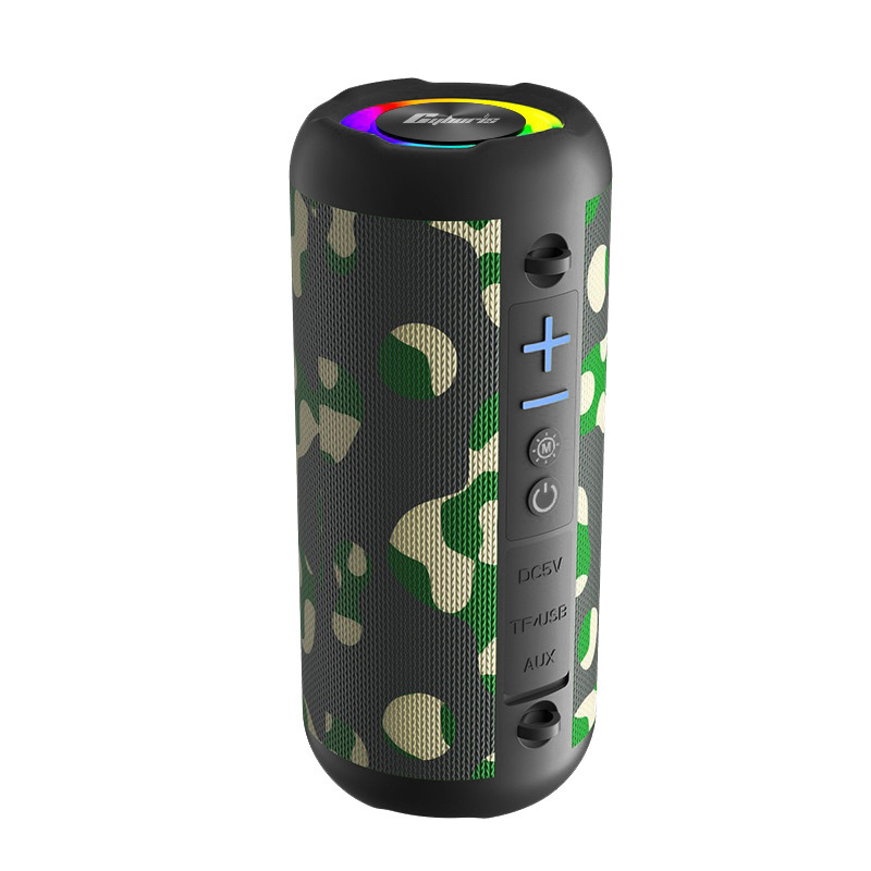 クロスボーダー新型布芸防水音響屋外便利式ミニカードサブウーファーRGBカラーライトbluetoothスピーカー|undefined