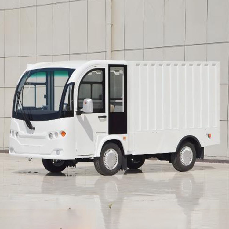 1T单排带挡雨门厢式货车 四轮电动货车箱式电动货运车 电动搬运车