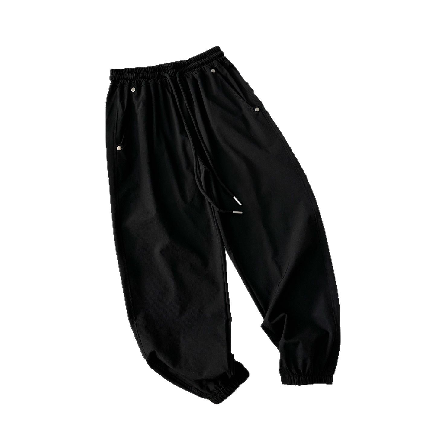 Summer children's elastic quick dry solid color trousers for men and…