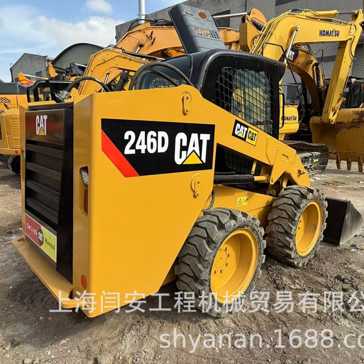 Exportación de comercio exterior de segunda mano cart 226b 246c 246d 277c cargador deslizante para la venta