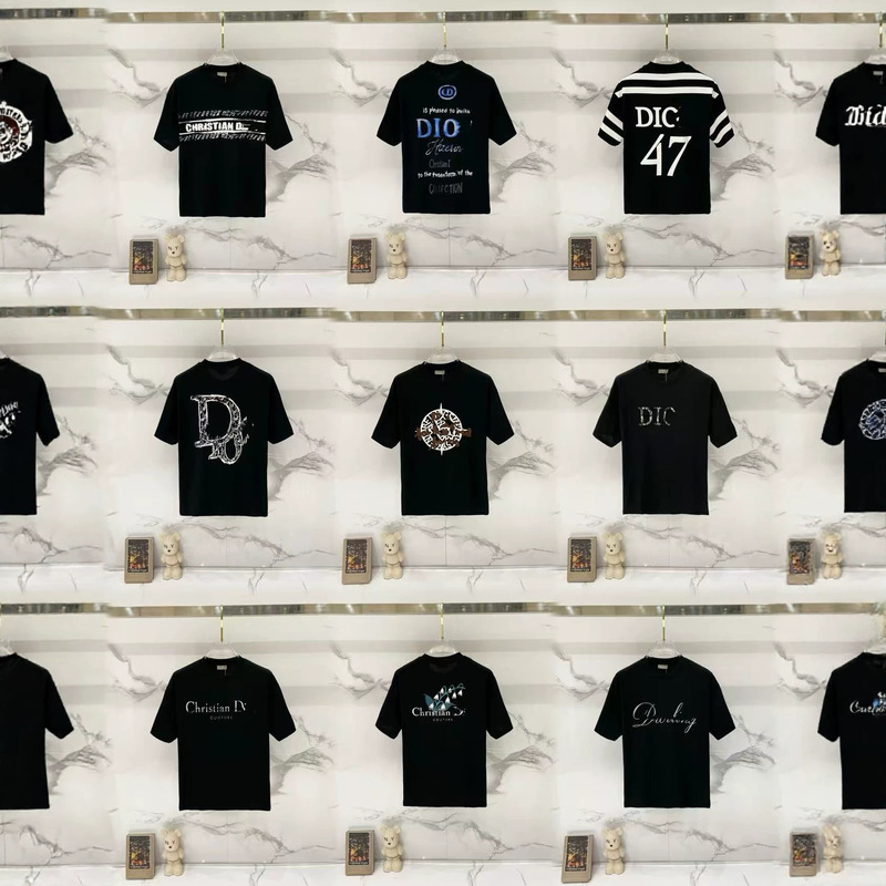 Cross-Border Best-Selling D-Brand Style T-Shirt, High-Quality Loose Short-Sleeve T-Shirt, Unisex Luxury Logo Print Cross-Border Best-Selling D-Brand Style T-Shirt, High-Quality Loose Short-Sleeve T-Shirt, Unisex Luxury Logo Print