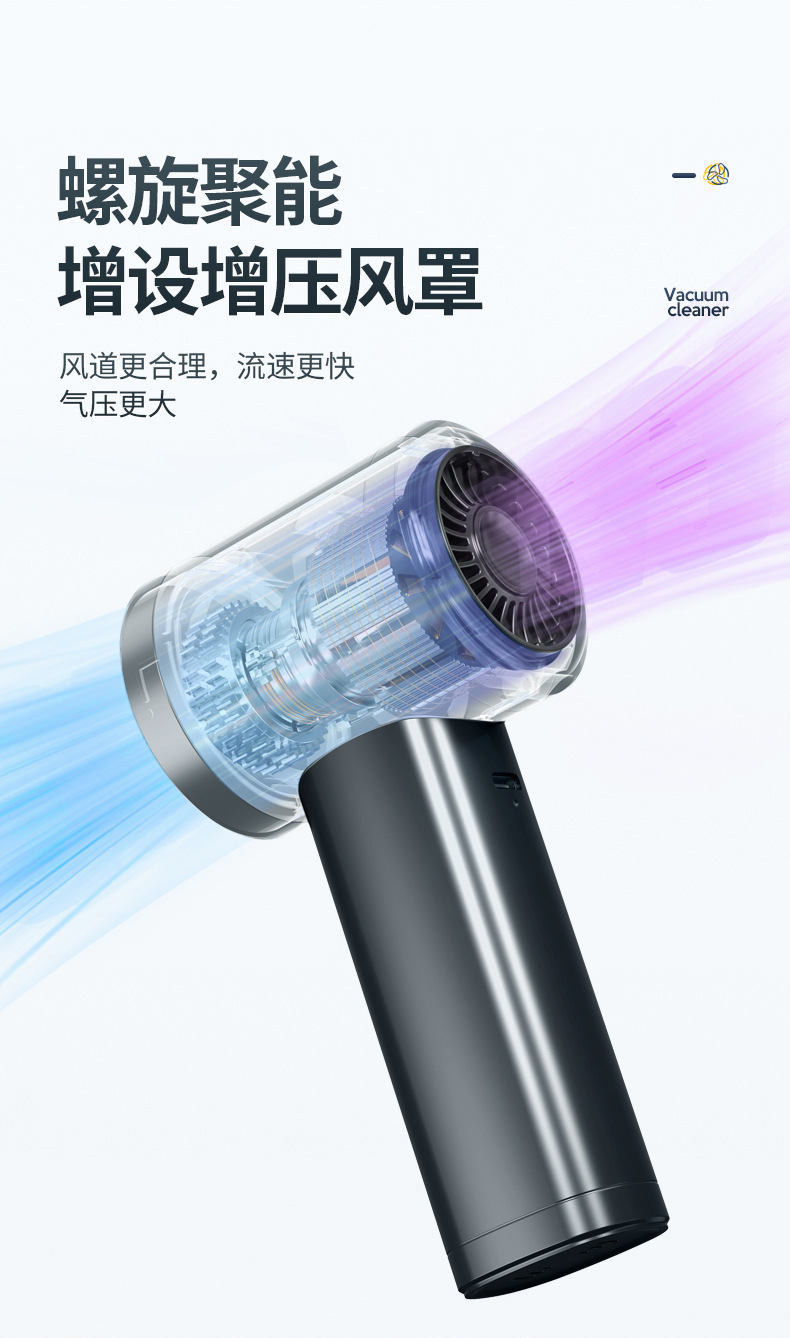Car Vacuum Cleaner, Car High Suction Super Blower, Car High Power Wireless Handheld Electric Vacuum Cleaner