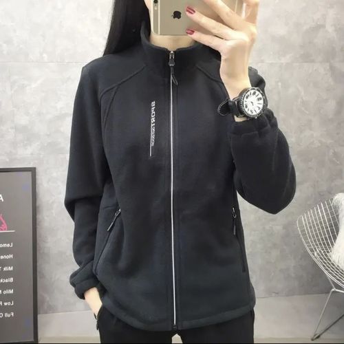 Women's Fleece Jacket with Puffer Fill, Thickened and Warmed Ullapalooza Collar Opening Cardigan Outdoor Sport Warm Sweatshirt Top