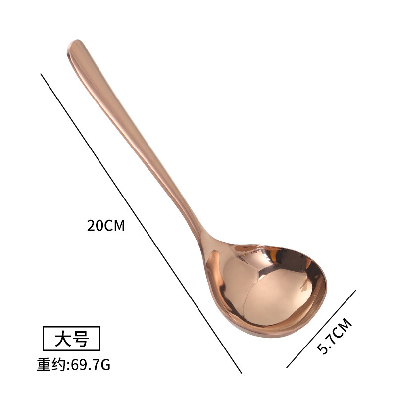 304 de acero inoxidable creativo en forma de corazón sopa cuchara engrosada sola olla caliente cuchara vajilla occidental cuchara pública se puede personalizar logo