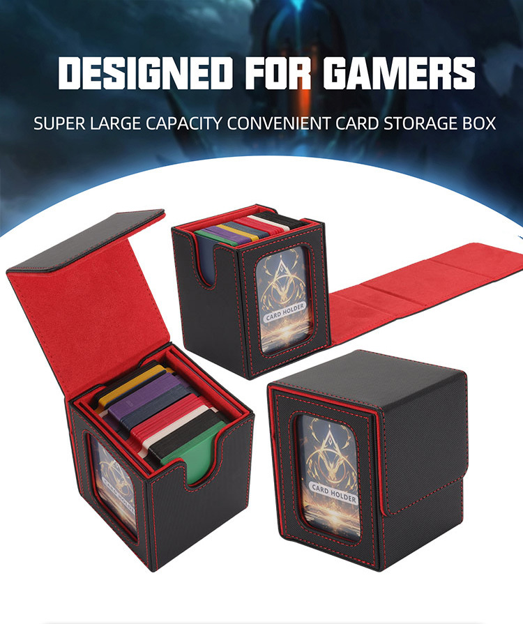 Kaartendoos voor magic the gathering van pu lederen opslag_voghion.com