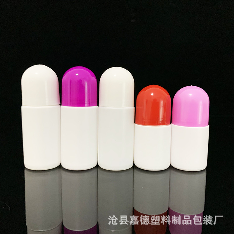 厂家供应50ml塑料滚珠瓶 走珠塑料瓶液体瓶50毫升香体瓶
