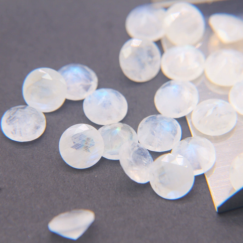Organic gemstone for ring, moonstone, 5mm