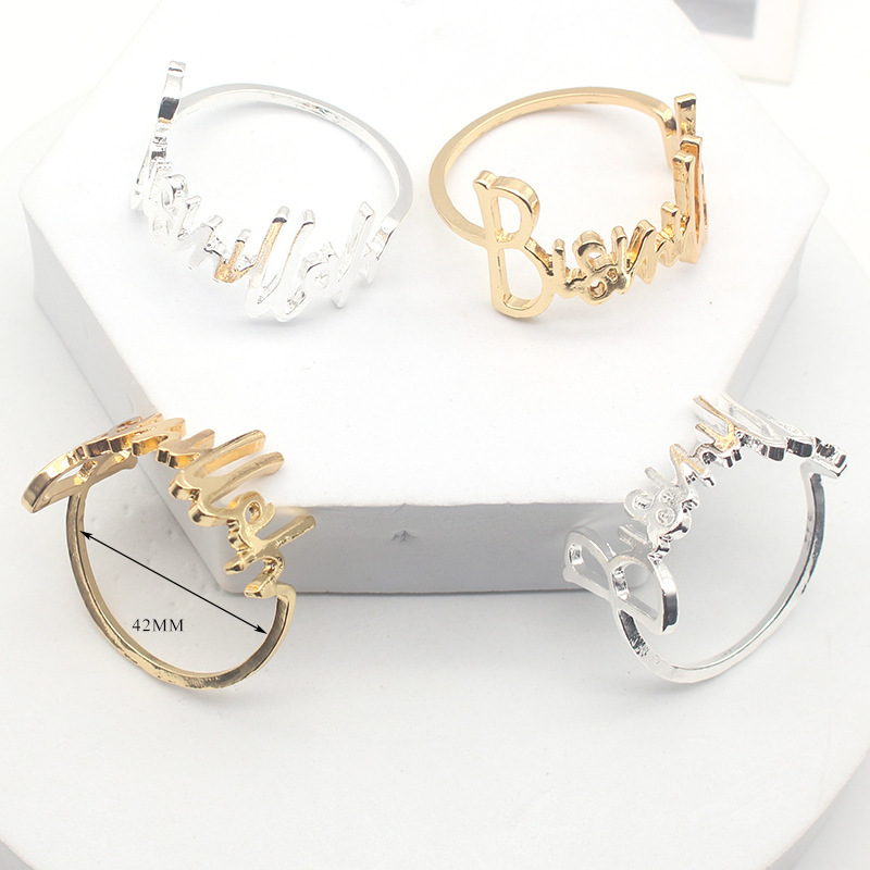 Colgante Chapado en aleación decorativa carta servilleta anillo occidental restaurante servilleta hebilla hotel boda AliExpress Venta caliente