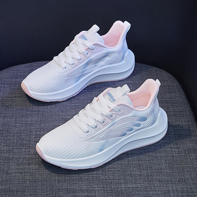 Zapatos deportivos de mujer 2023 nuevos zapatos de red de otoño respirables zapatos casuales blancos casuales zapatos casuales zapatos para correr