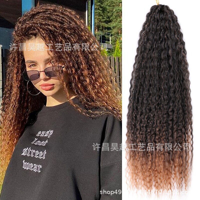 Russian White Hot Selling Brazilian Braids Deep Twist Brazilian Curly Braids Small Curly Wig