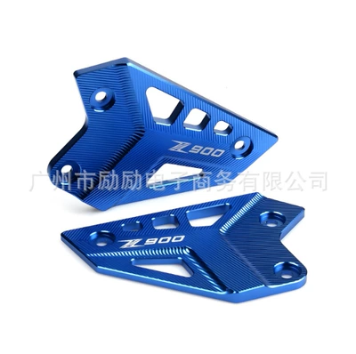 Anti-Fall Block Front Baffle, Motorcycle pedals - blue