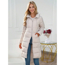 O 31495 Hooded Mid-length Cotton Coat ��ñ�г������¿羳
