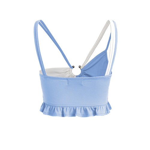 Cross-border foreign trade Y2K style women's clothing Amazon Temu2024 spring and summer solid color slim fit navel-baring camisole top