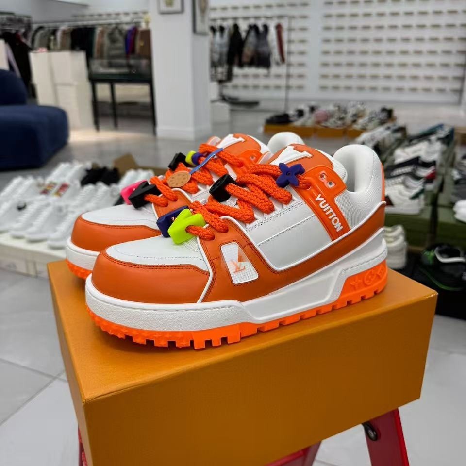 Lvtrainer Maxi Chunky Sneakers for Men and Women Fashion Sports Thick-Soled Height-Increasing Versatile Couple Shoes