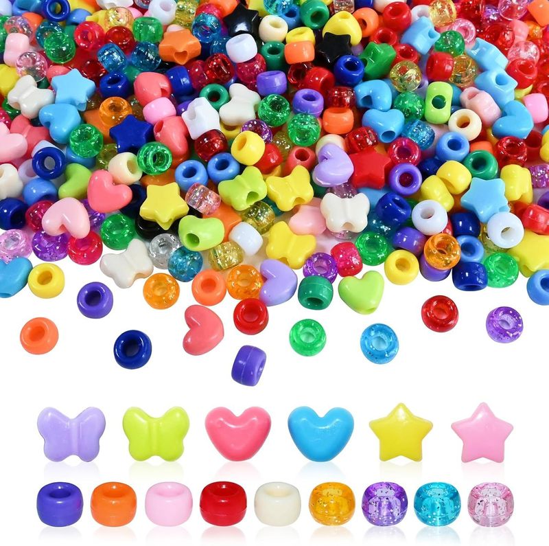 6*9 ミリメートルマルチカラーマルチカラーアクリル大穴フラットビーズつや消しファセットバレルビーズ携帯電話チェーン DIY ビーズ素材|undefined