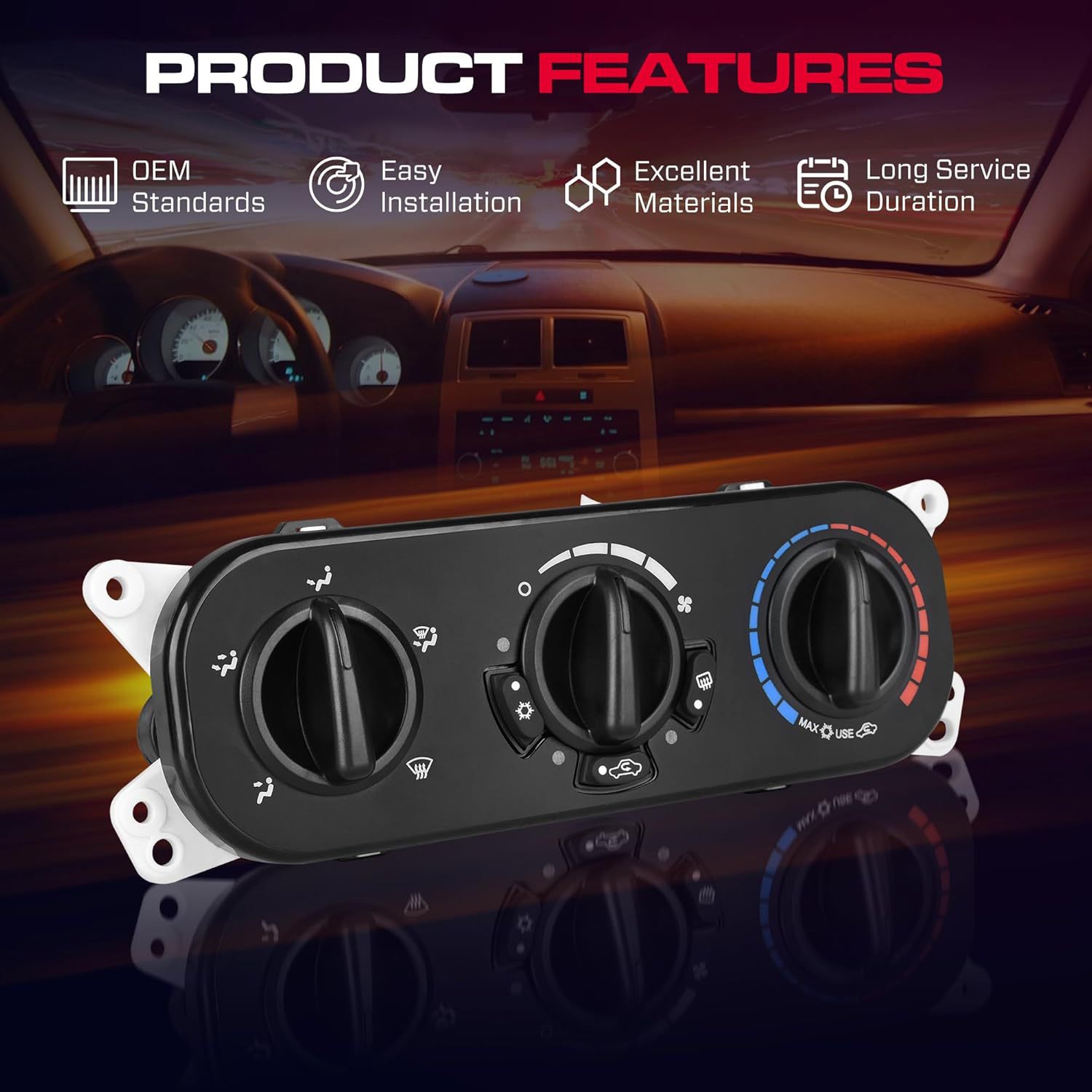 55111840Ae 55111840Ab/Ac/Ad Is Suitable for the Air Conditioning Control Panel of the Jeep Wrangler