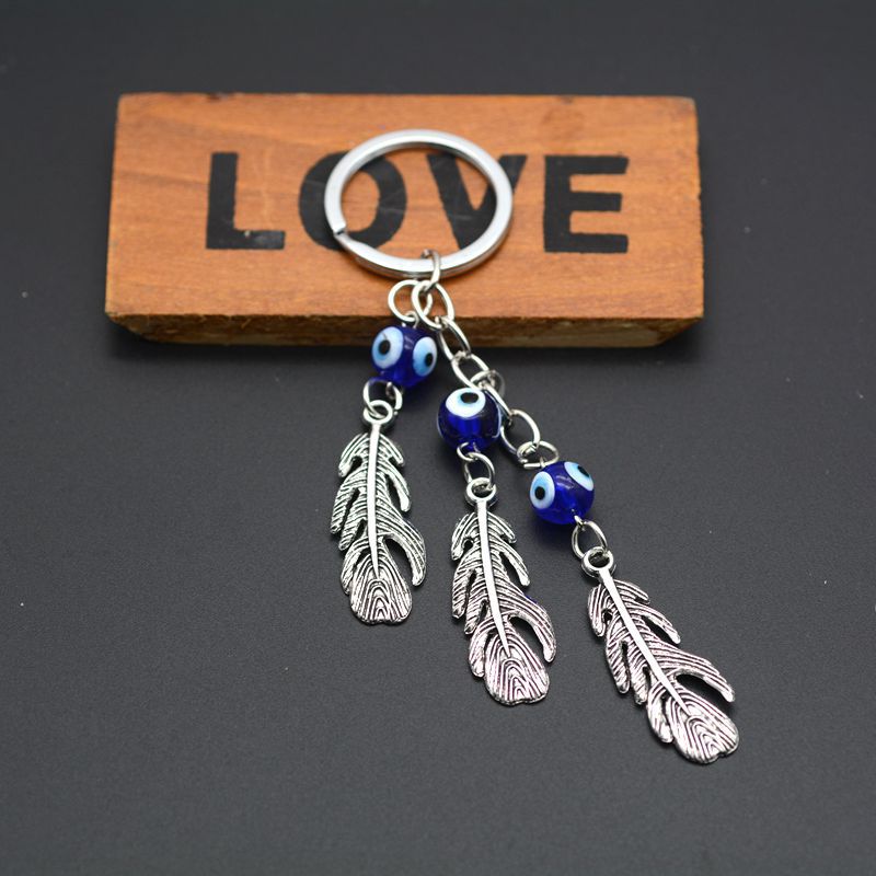 Palma llavero turco ojos azules joyería Fatima mano aleación colgante casa adornos de pared