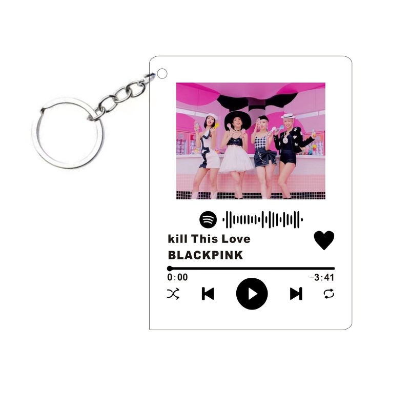 ブラックピンク スター周辺機器 パウダーリリック アクリルキーホルダー リサ ジェニー ジス ロゼ|undefined
