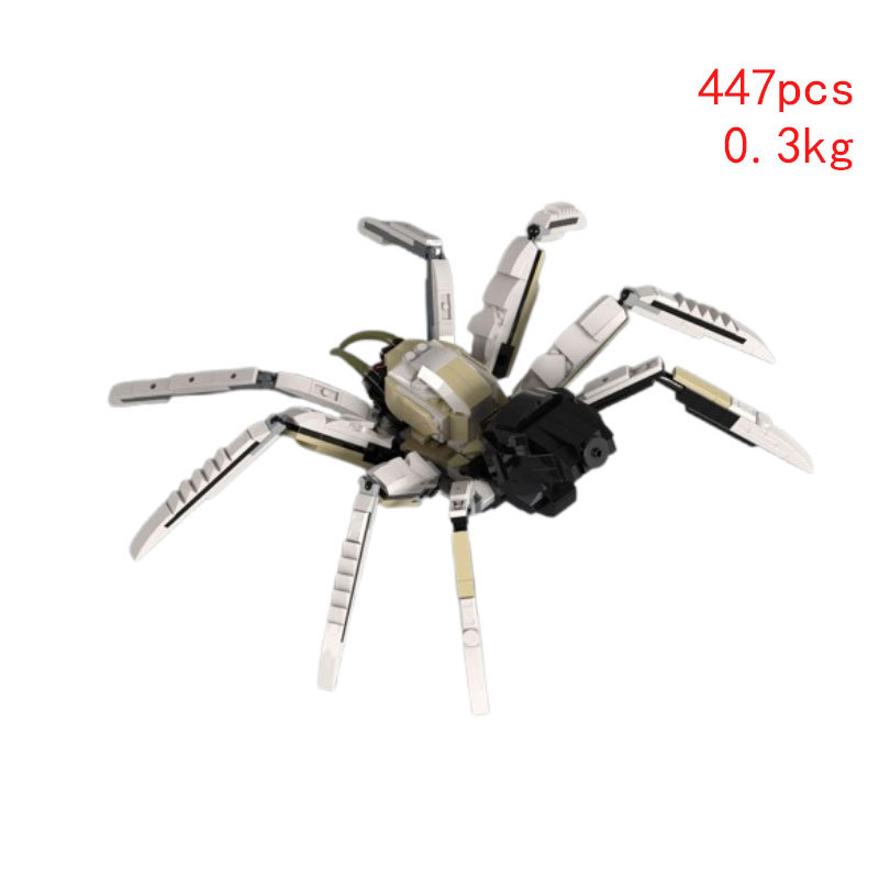 Cross-border Hot-selling In-stock MOC-154945 Small Particle Assembly Building Block Toy Animal Wolf Spider Educational_voghion.com