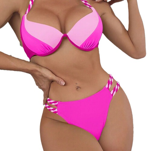 Women's  New Style Bikini Swimwear, Separate Pure Color Sexy with Underwire, Bikini Swim Suit