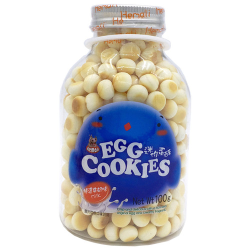 Imported from Vietnam, Hippopotamus mini egg puffs, children's food supplement, steamed buns, casual snacks and biscuits wholesale 100g