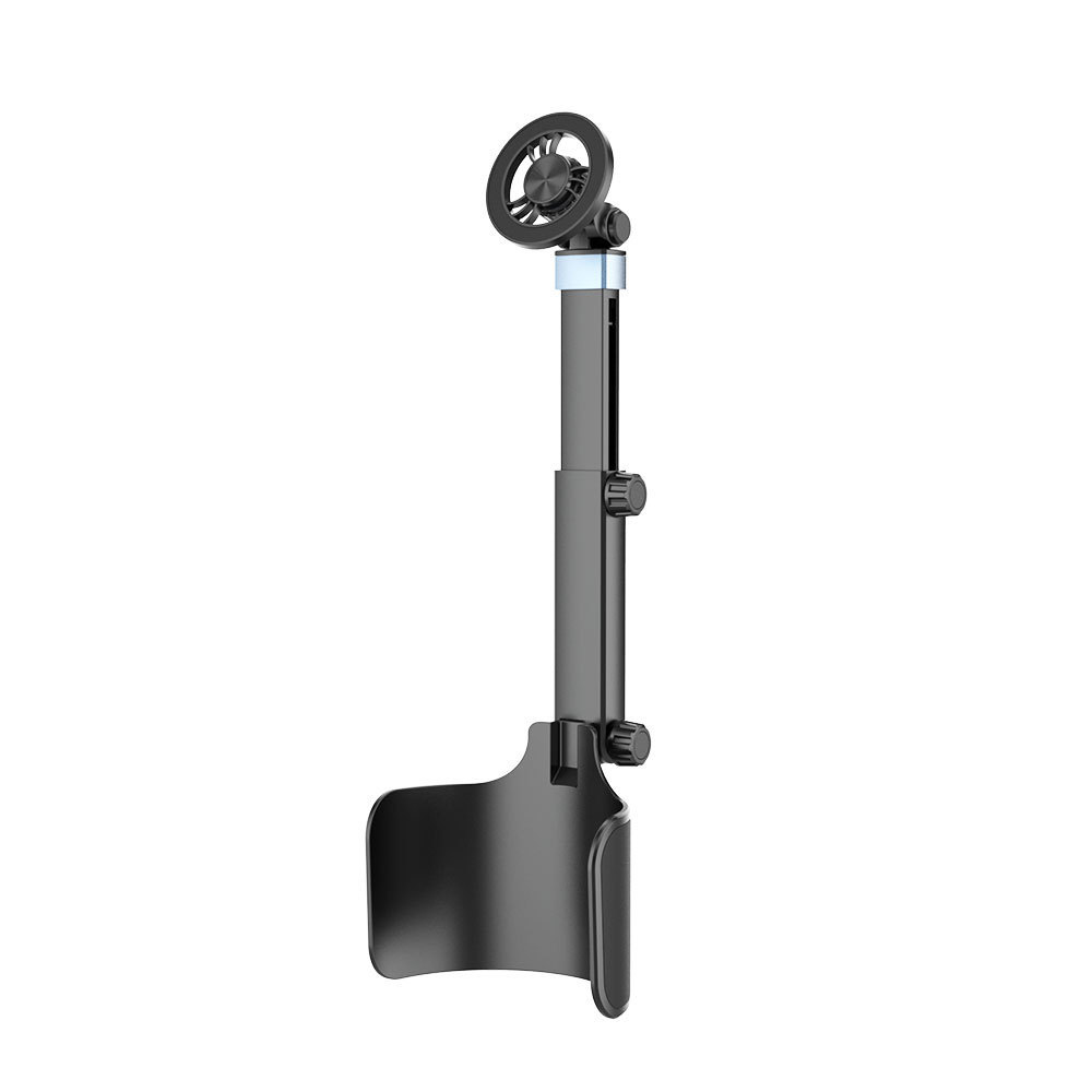 New model car phone holder with cup slot, magsafe magnetic retractable black technology cup holder phone stand