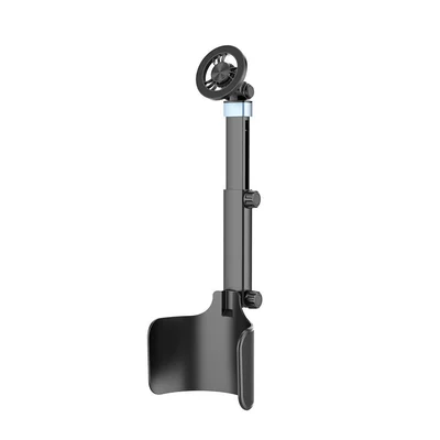 New model car phone holder with cup slot, magsafe magnetic retractable black technology cup holder phone stand (Car phone holder) - black-magnetic-retractable-model