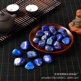 厂家现货青金石滚石 不定型随形打磨石DIY扩香石鱼缸造景石批E18