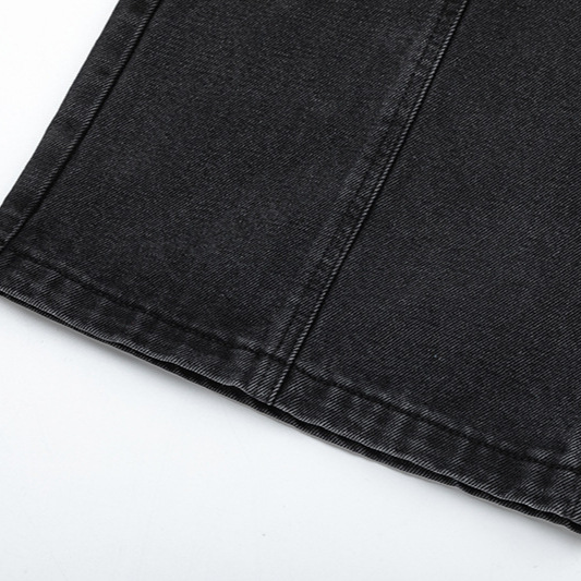 Modern Ian 24 Autumn Men's Wear New Design Sense High Quality Large silhouette Split Jeans_voghion.com