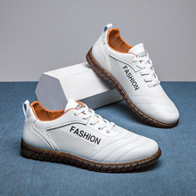 外贸男士皮鞋英伦时尚休闲牛筋底耐磨鞋子潮流男款新款男鞋批发