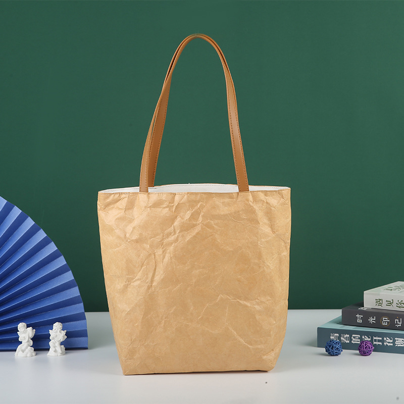 杜邦纸袋印刷logo图案托特包定 做撕不烂防水洗环保单肩手提袋