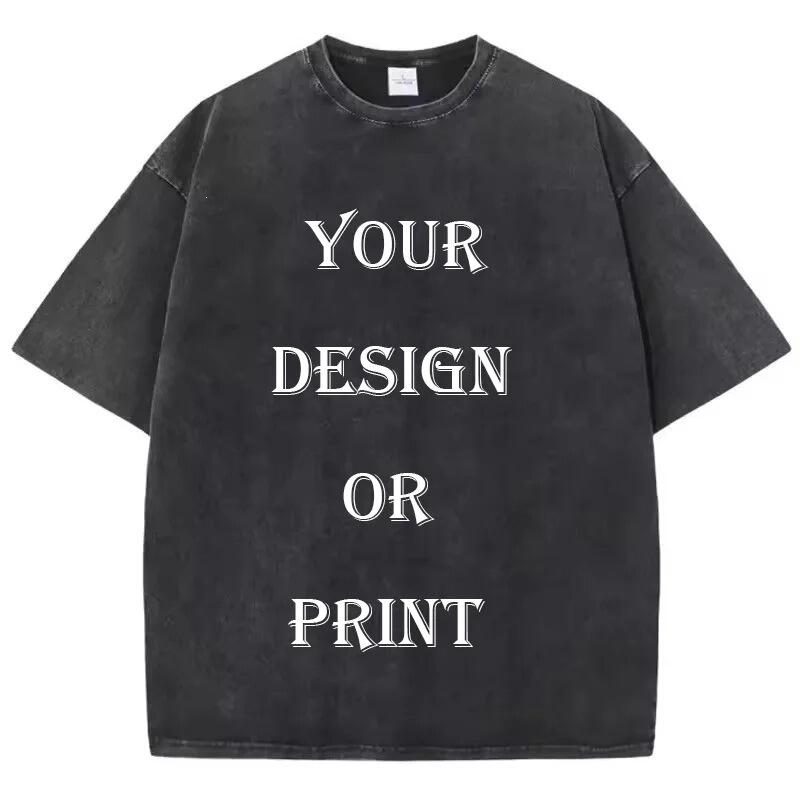 Pure Cotton Washed Cotton T-Shirt with Printed Design, Vintage Style Top, DIY Exclusive Photo or Logo T-Shirt, Fashionable for Both Men and Women Pure Cotton Washed Cotton T-Shirt with Printed Design, Vintage Style Top, DIY Exclusive Photo or Logo T-Shirt, Fashionable for Both Men and Women