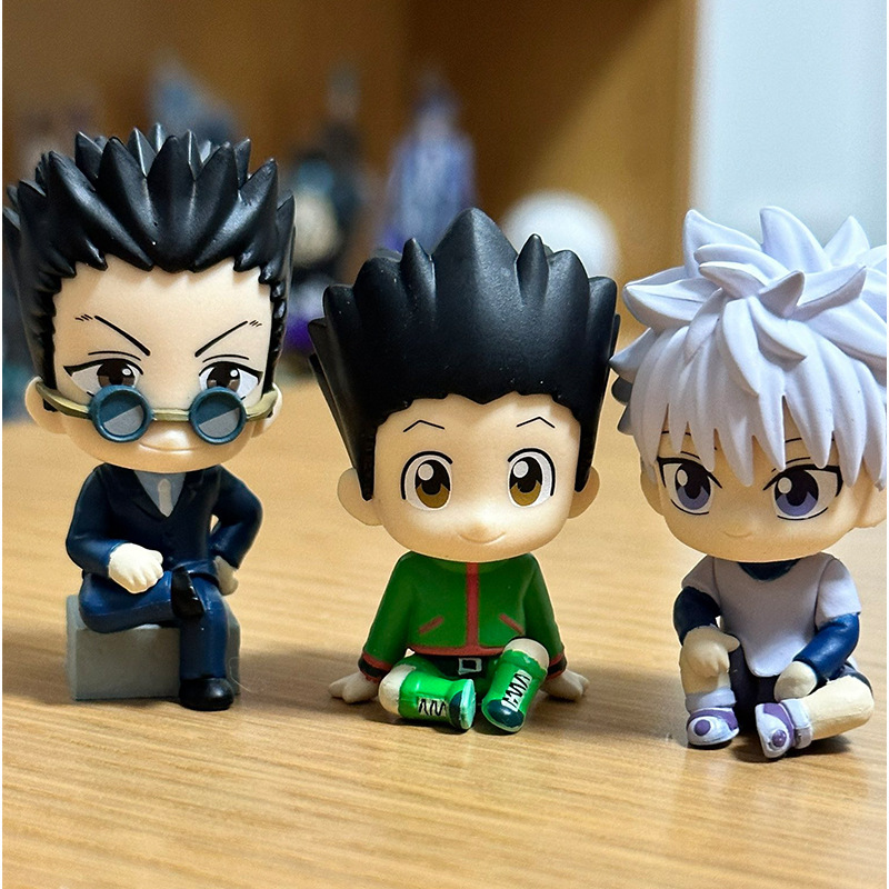 Full-Time Hunter Kyouga Kurapika and Dje Sitting Figure Ornaments