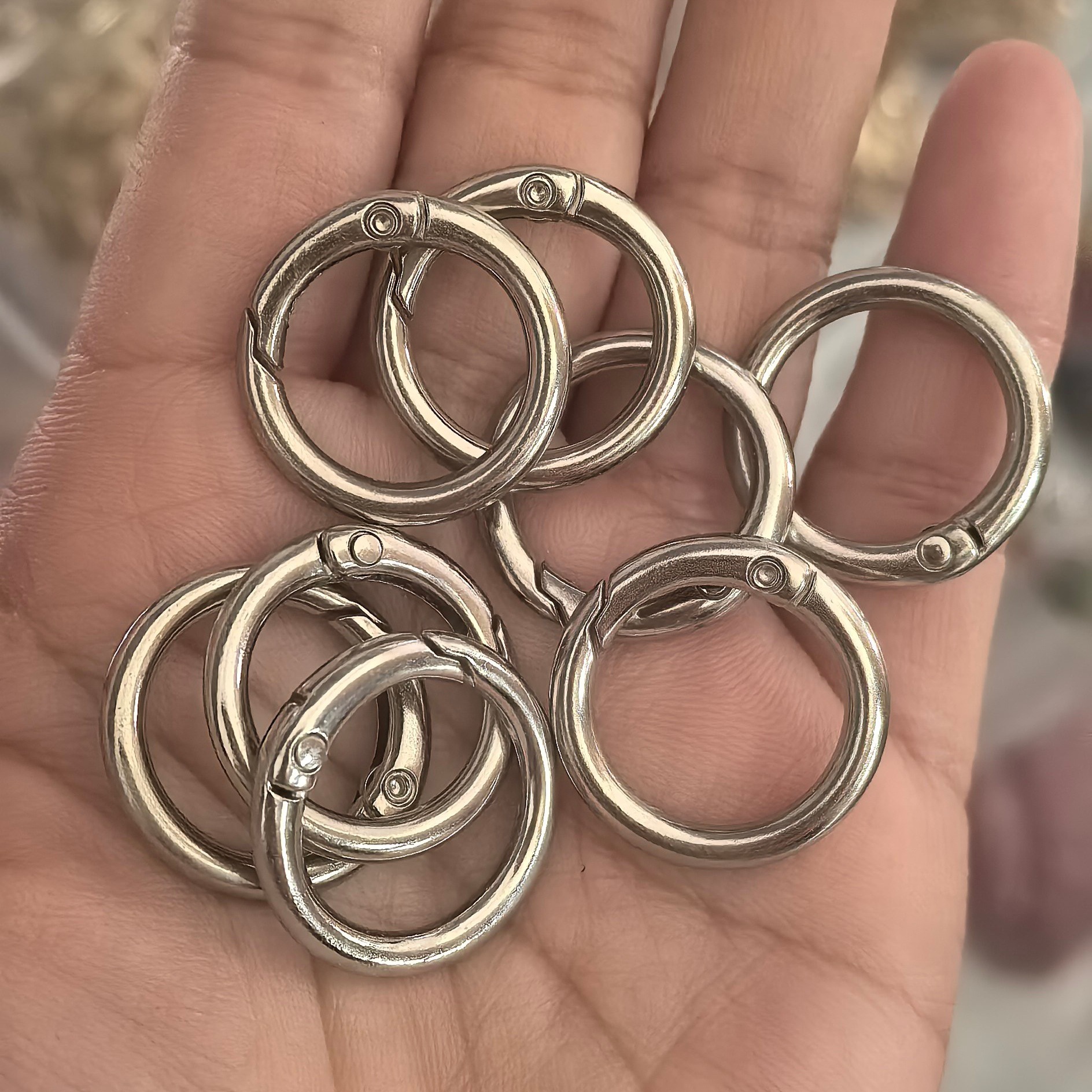 23mm llavero de resorte pintado colorido llavero de perro de montaña hervidor gancho DIY joyería bolso percha percha image 37