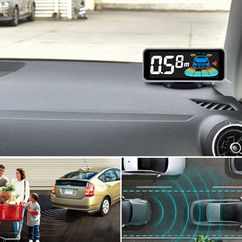 Factory Direct Sales of Car 4-Sensor Reversing Radar with Optional Chinese and English Languages, Can Be Equipped with Integrated Reversing Camera and Parking Assistance