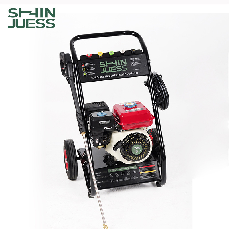 Hidrolavadora de gasolina de alta presión, máquina potente de limpieza profesional para exteriores